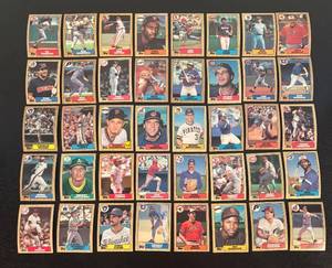 lot 72R image: B - Lot of Topps Baseball Cards 1987 Assorted Players