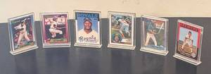 lot 73R image: B - Collection of Miniature Baseball Sports Cards with Display Stands