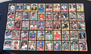 lot 86R image: B - Collection of Vintage Topps Baseball Cards Assorted Teams and Players