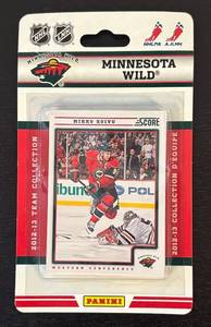 lot 98R image: B - 2012-13 Minnesota Wild Panini NHL Team Card Collection Sealed