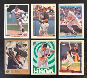 lot 100R image: B - Collection of 6 Kent Hrbek Minnesota Twins Baseball Cards