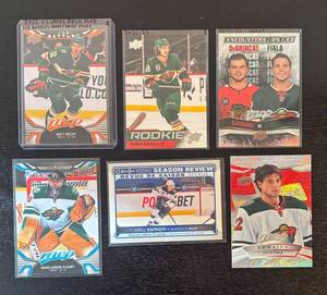 lot 138R image: B - Set of 6 Minnesota Wild Hockey Sports Cards