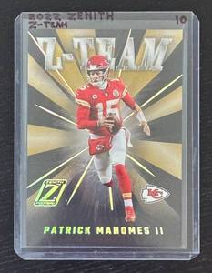 lot 140R image: B - 2022 Panini Zenith Z-Team Patrick Mahomes II Chiefs Football Card