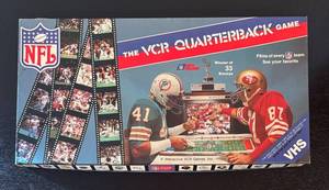 lot 144R image: B - Vintage NFL The VCR Quarterback Board Game with VHS and Accessories
