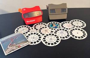 lot 145R image: B - Vintage View-Master Lot with 2 Viewers and Reel Slides including San Francisco and Disney Themes
