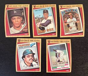 lot 159R image: B - Set of Topps Turn Back the Clock Baseball Cards Featuring Legends