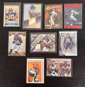 lot 219R image: B - Minnesota Vikings Football Card Collection with Rookie Cards