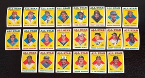 lot 225R image: B - Collection of 1988 Topps All-Star American Baseball League Cards National and American League
