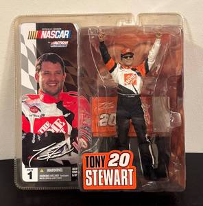 lot 227R image: B - Factory-Sealed NASCAR Tony Stewart Action Figure by McFarlane Series 1