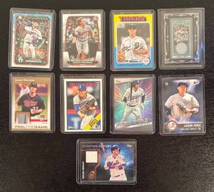lot 259R image: B - Baseball Sports Card Collection with Relics and Rookies