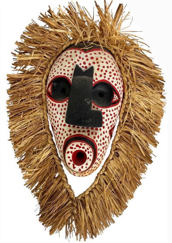 John Elliott Six Nations Mask - Hand-Carved Haudenosaunee Mask