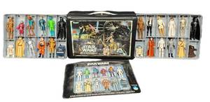 Vintage Kenner Star Wars Action Case - 12 Vintage Action Figures