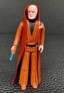 Vintage Star Wars Obi-Wan Kenobi Action Figure - 1977 Kenner Hong Kong