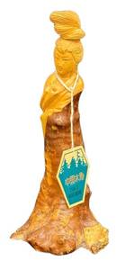 Hand-Carved Chinese Wood Carving Figurine - Vintage 4.5 in Tall
