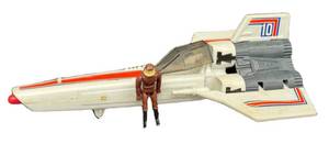 Mattel Battlestar Galactica Colonial Viper Toy With Pilot - 1978 Vintage
