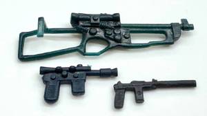 Vintage 1977 Kenner Star Wars Chewbacca Bowcaster Rifle and Star Wars Blaster Pistols
