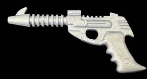 Ideal Star Team Knight of Darkness Silver Laser Gun Pistol - 1977 Vintage Action Figure Accessory