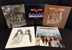 Aerosmith Vinyl LP Collection - Debut, Rocks, Toys in the Attic, Draw the Line, Dream On Cover