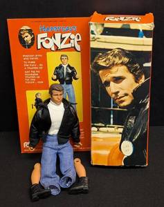 Vintage Fonzie 8-Inch Action Figure - Happy Days, Moving Arm (No. 63000)