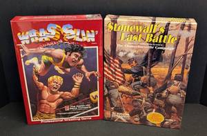 Avalon Hill Wrasslin (Professional Wrestling Game) & Stonewalls Last Battle The Chancellorsville Campaign