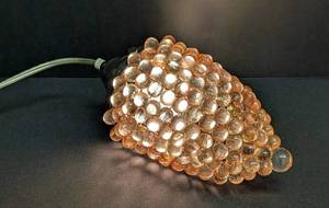 Vintage Burman Co Lucite Cluster Grapes Hanging Lamp