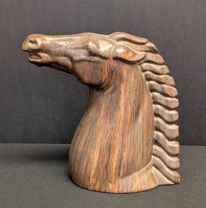 Vintage Ceramic Hand Crafted Horse Head Sculpture