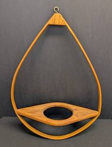 Vintage Mid Century Bentwood Teardrop Plant Hanger