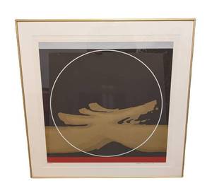 Thomas W. Benton Untitled Print - Signed, 51100 Edition, Framed