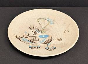 Vintage Bob White Red Wing Quail Tid Bit Tray