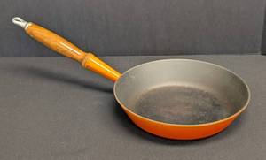 Le Creuset 9.5-inch Orange Enamel Cast Iron Frying Pan
