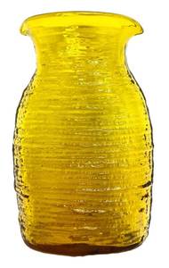 GF - Cadmium Glass Water Carafe - Vintage MCM Yellow