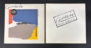 Genesis Abacab (1981) & Three Sides Live (1982) Vinyl LPs - 2 Records