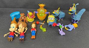 Assorted Fun Toys Lot Featuring Jimmy Neutron, Monsters Inc, and Minions Figures