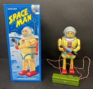 Schylling Space Man Remote Control Tin Robot with Box