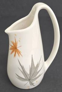 Vintage Ben Seibel for Iroquois Informal True China Pitcher - Maple Leaf Design