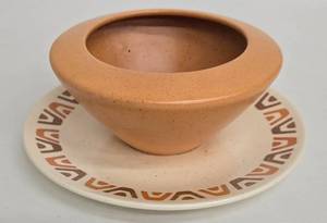 Vintage Metlox Poppytrail Gravy Boat Sauce Bowl with Attached Saucer