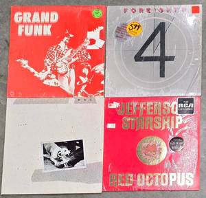 Classic Rock LP Lot - Grand Funk Foreigner Fleetwood Mac Jefferson Starship (Lot of 4)