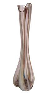 Vintage Mid Century Norcrest Swung Stretched Art Glass Vase