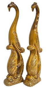 Vintage Pair of Long Necked Swans