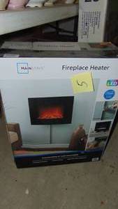 lot 5 image: New in Box Mainstay Fireplace Heater