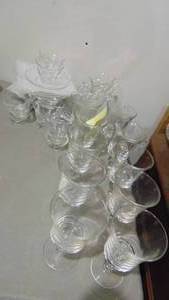 lot 63 image: Assorted Clear Century Fostoria Glassware