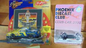 lot 76 image: Sam Bass Art Print Series and Hot Wheels 1150 Phoenix Diecast Club 2001