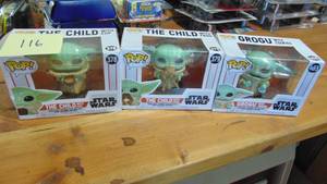 lot 116 image: 3- Star Wars Pops