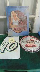 lot 122 image: 3 Tin Signs