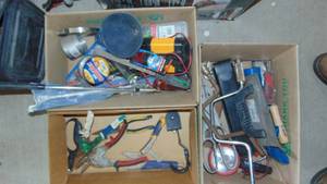 lot 128 image: 3-Boxes of Assorted Tools and Supplies