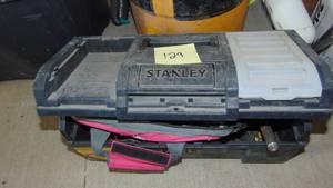 lot 129 image: Stanley Toolbox with Tools