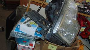 lot 136 image: Misc Lot of Car Parts, Painting Supplies and Misc