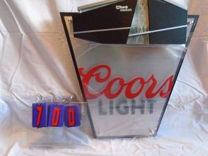 New in Box Coors Light US Bank Vikings Stadium sign. Box opened for pictures. As shown.