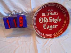 lot 119 image: Vintage old style beer tray. Lightly used. Great shape. As shown.