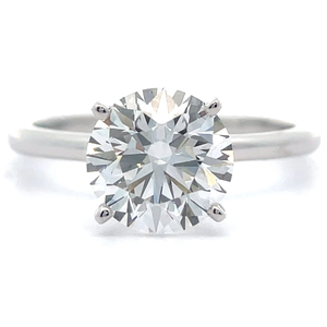 lot 30 image: 2.50 Carat Diamond Solitaire Engagement Ring in 14k White Gold Retail $4,495 VIDEO